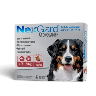 NexGard Antipulgas 1 tablete de 25,1 a 50 kg_Diagonal